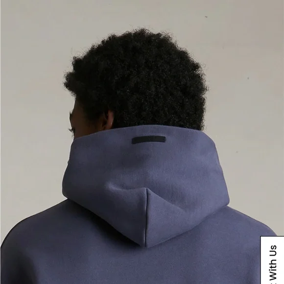 ESSENTIALS Fear of God Essentials Navy Hoodie ✨Authentic✨ - Picture 3 of 6